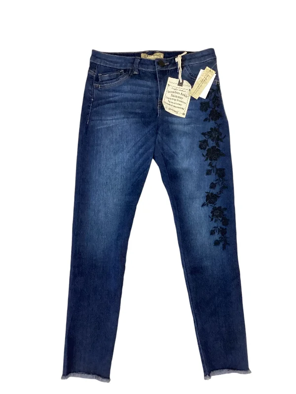 Modern Ripped and Distressed Men's JeansJeans Designer By Democracy In Blue Denim, Size: 4 Modern Ripped and Distressed Men's JeansJeans Designer By Democracy In Blue Denim, Size: 4
