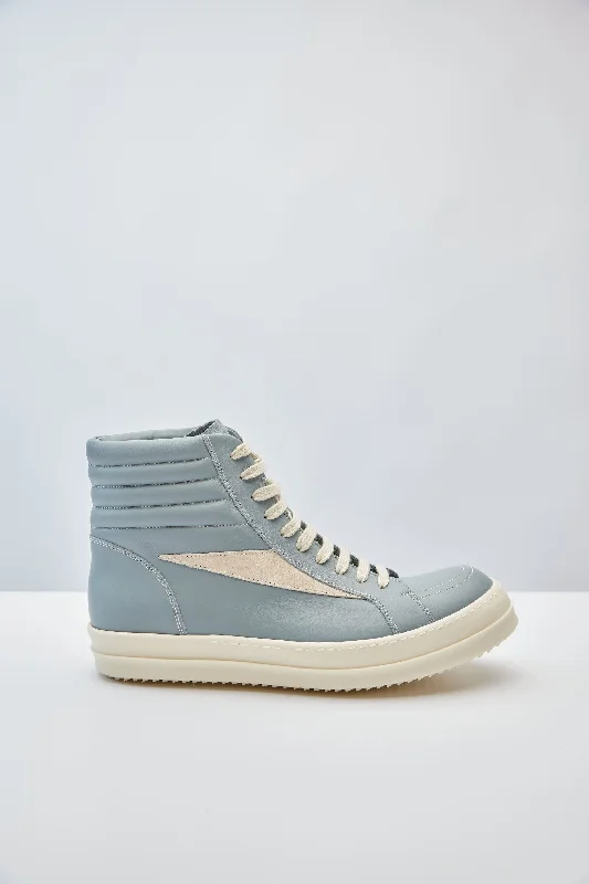 Durable Men's Car CoatsRick Owens High Vintage Sneaks in Pale Blue