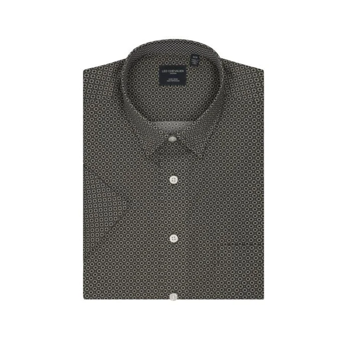 Men's Patterned Button-Down Shirts for Added InterestLeo Chevalier Short Sleeve Sport Shirt Sage - 620364 5400 Men's Patterned Button-Down Shirts for Added InterestLeo Chevalier Short Sleeve Sport Shirt Sage - 620364 5400