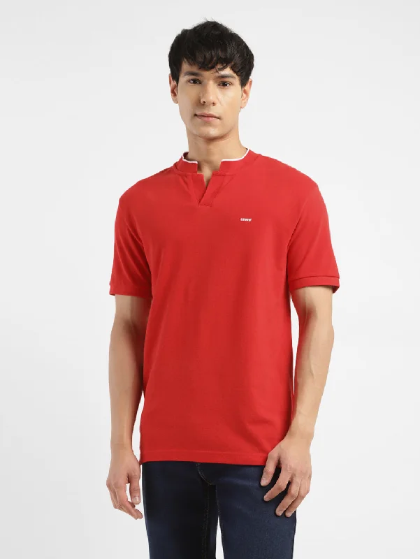 Men's Shirts with Belt LoopsMen's Solid Slim Fit Henley Neck T-Shirt