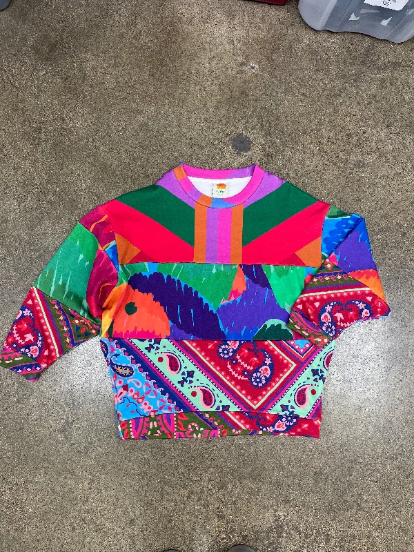 Men's Hoodies with Security PocketsSweatshirt Crewneck By Farm Rio In Multi-colored, Size: M Men's Hoodies with Security PocketsSweatshirt Crewneck By Farm Rio In Multi-colored, Size: M
