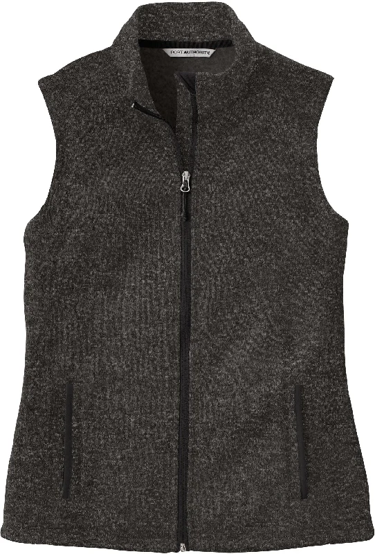Men's Coats with Snap ButtonsPort Authority Ladies Sweater Fleece Vest
