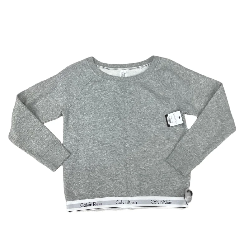 Men's Hoodies for HikingAthletic Sweatshirt Crewneck By Calvin Klein In Grey, Size: M Men's Hoodies for HikingAthletic Sweatshirt Crewneck By Calvin Klein In Grey, Size: M