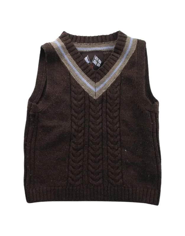 Men's Sweaters with Low-Neck DesignsJacadi Sweater Vest 6T