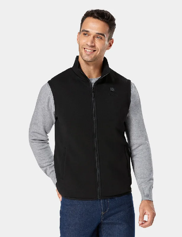 Essential Men's Puffer JacketsFinal Sale - Men's Heated Fleece Vest - Black