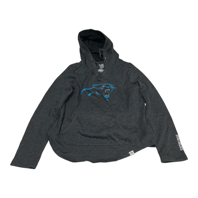 Essential Men's Sports HoodiesAthletic Sweatshirt Hoodie By Nfl In Grey, Size: M