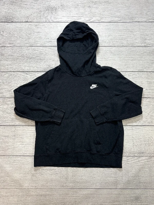 Designer Men's Hoodie JacketsAthletic Sweatshirt Collar By Nike Apparel In Black, Size: L Designer Men's Hoodie JacketsAthletic Sweatshirt Collar By Nike Apparel In Black, Size: L