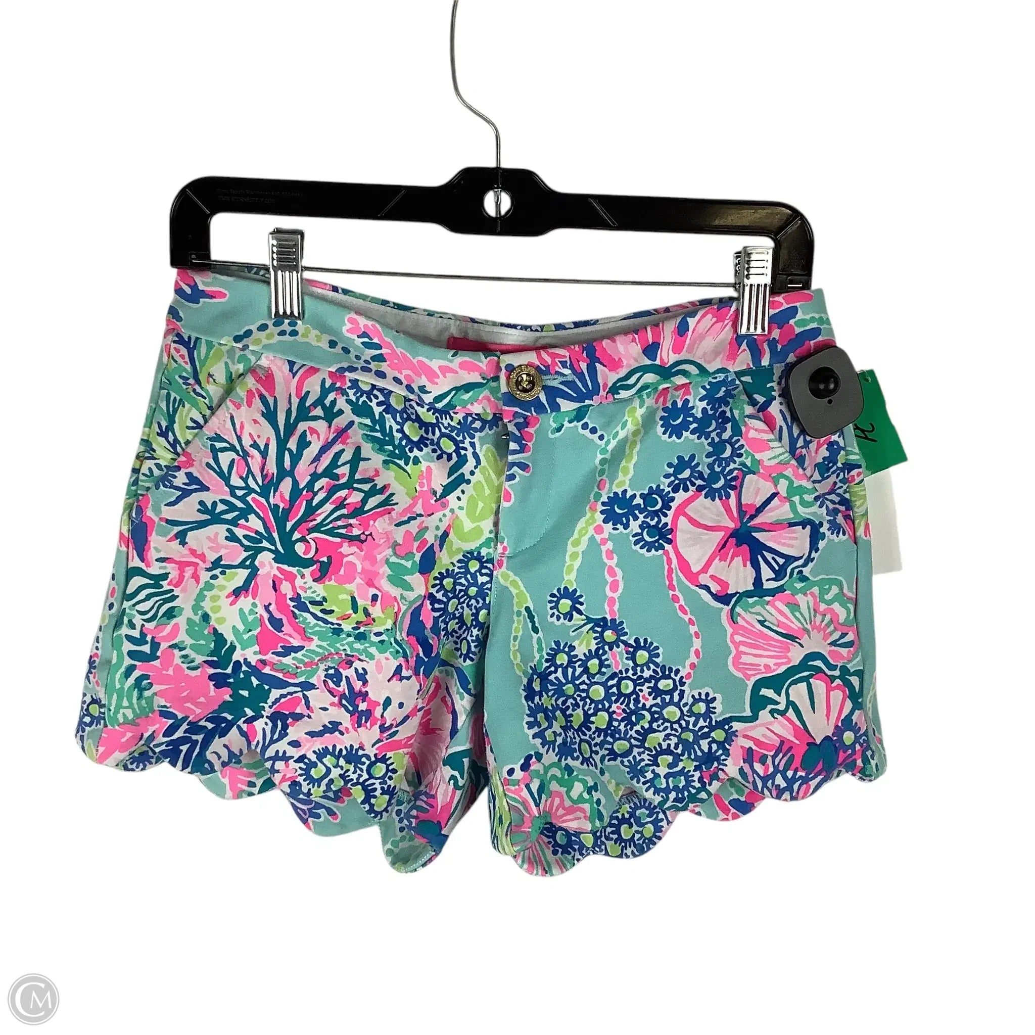 Men's Active Short Pants with PocketsShorts Designer By Lilly Pulitzer In Blue & Pink, Size: 2 Men's Active Short Pants with PocketsShorts Designer By Lilly Pulitzer In Blue & Pink, Size: 2