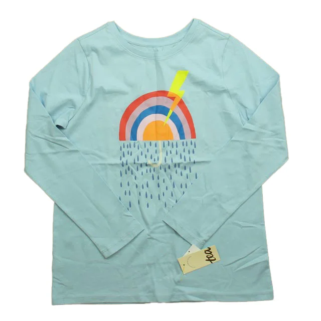 Men's Tab-Collar Shirts for a Crisp LookTea Girls Blue Rainbow Long Sleeve Shirt