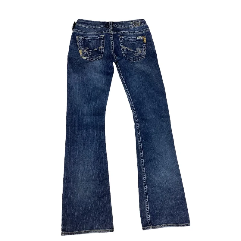 Rip and Tear Men's JeansJeans Designer By Silver In Blue Denim, Size: 6
