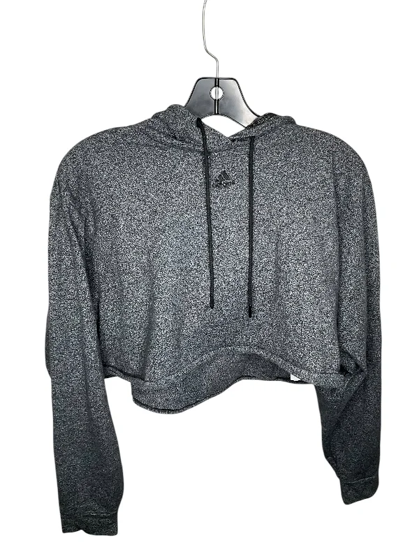 Men's Hoodies with Built-In HeadphonesAthletic Sweatshirt Hoodie By Adidas In Grey, Size: L Men's Hoodies with Built-In HeadphonesAthletic Sweatshirt Hoodie By Adidas In Grey, Size: L