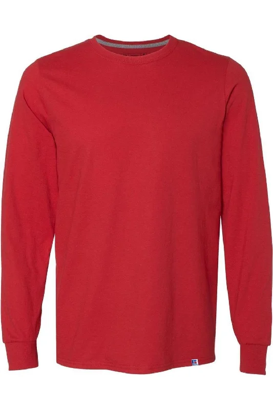Men's Shirts with Ruffled HemlinesRussell Athletic Essential 60/40 Performance Long Sleeve T-Shirt Men's Shirts with Ruffled HemlinesRussell Athletic Essential 60/40 Performance Long Sleeve T-Shirt