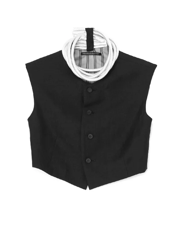 Men's Coats with Ripstop FabricHIGH TWISTED GABARDINE BASIC VEST
