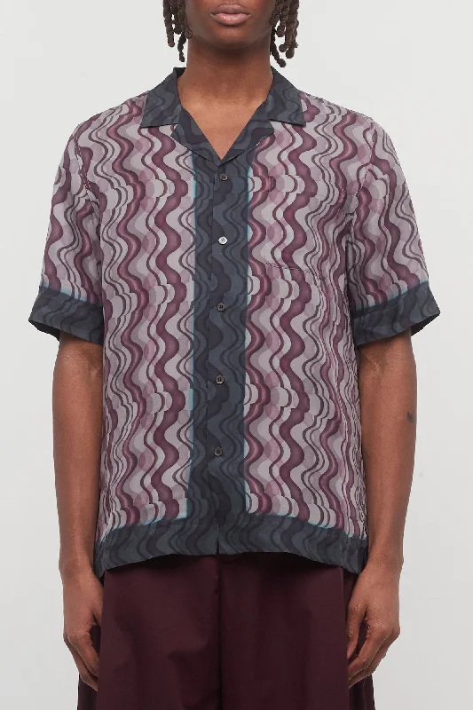 Men's Coats for WalkingDries Van Noten Carltone Shirt in Purple