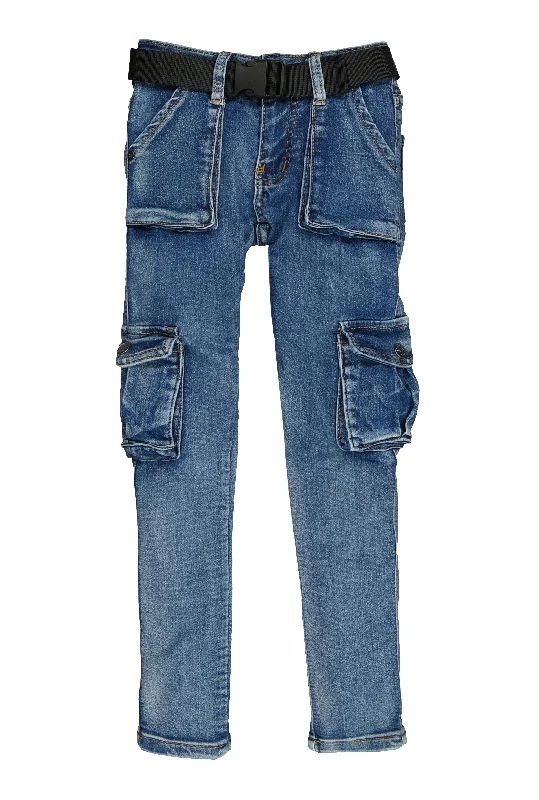 Best Fitting Men's JeansGirls Belted Skinny Leg Cargo Jeans