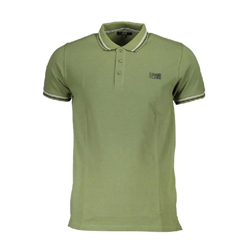 Men's Unique and Designer TopsCavalli Class  Cotton Polo Men's Shirt
