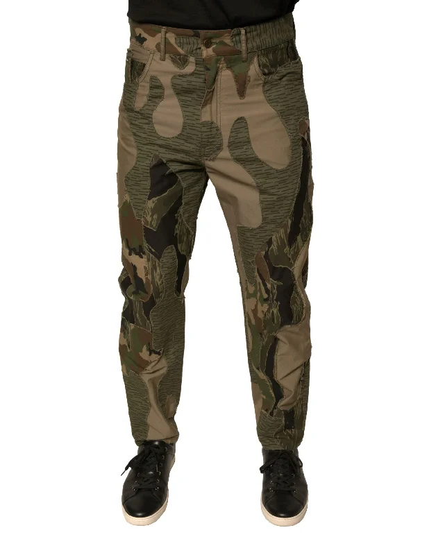 Light Wash Men's JeansDolce & Gabbana multi Camouflage Cotton Men's Pants