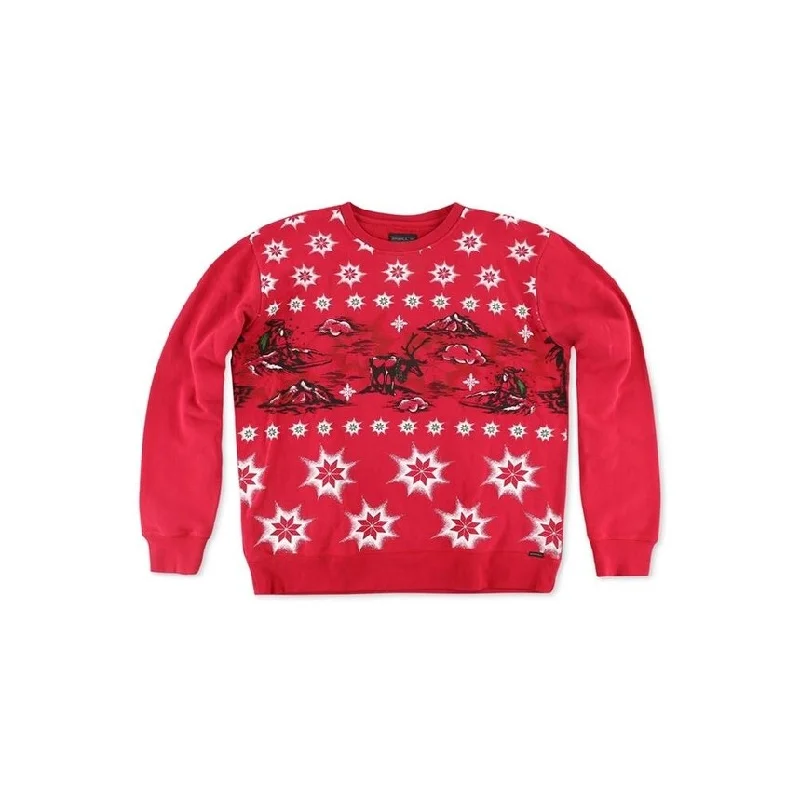 Men's Sweaters with Asymmetrical HemlinesO'Neill Mens Hollowdaze Crew Pullover Sweater, Red, X-Large Men's Sweaters with Asymmetrical HemlinesO'Neill Mens Hollowdaze Crew Pullover Sweater, Red, X-Large