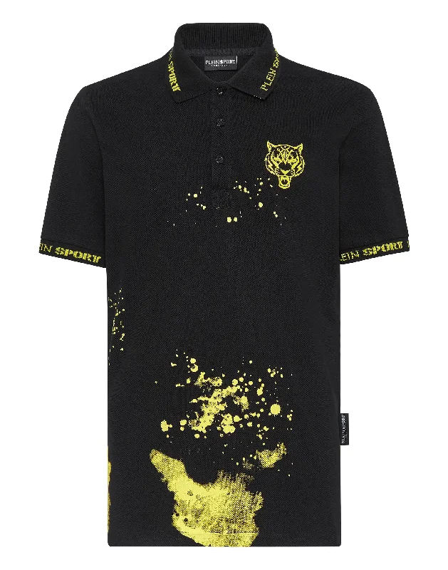 Men's Shirts with Contrast StitchingPolo Shirt SS Tiger