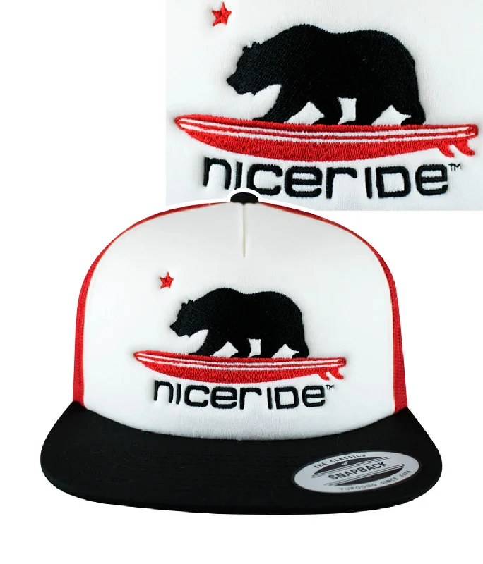Boys' Snapback Caps"Hang 20" Flat Bill Foam Trucker Hat