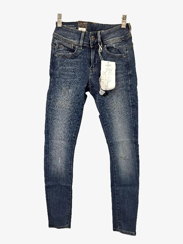 High-Waisted Bootcut Men's JeansG-Star Distressed Lynn Super Skinny Denim Jeans Size 6 High-Waisted Bootcut Men's JeansG-Star Distressed Lynn Super Skinny Denim Jeans Size 6