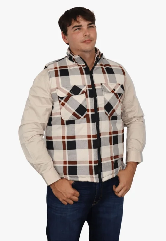 Unique Men's Flight JacketsRitemate Quilted Flannelette Vest
