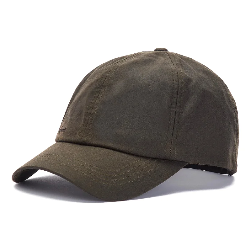 Durable Workwear HatsBarbour Wax Sports Cap - Olive