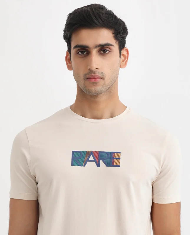 Men's Shirts with Graphic PrintsRare Rabbit Men's Caxton Off-White Half Sleeves Regular Fit Graphic Branding Print T-Shirt Men's Shirts with Graphic PrintsRare Rabbit Men's Caxton Off-White Half Sleeves Regular Fit Graphic Branding Print T-Shirt