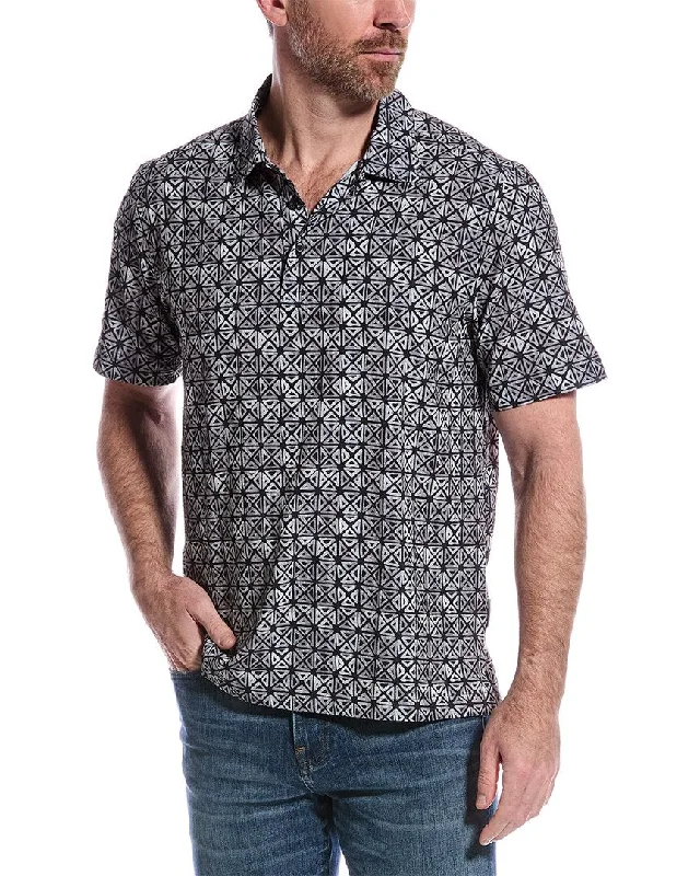 Classic Men's Button-Up ShirtsTommy Bahama Bahama Coast Tropical Tiles Polo Shirt
