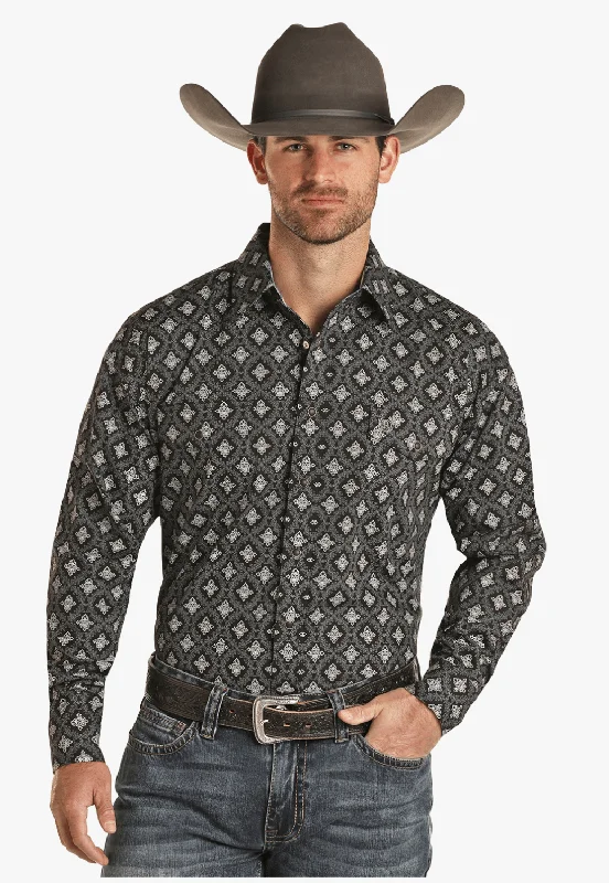Men's Monochrome Shirts for a Minimalist VibePanhandle Mens Long Sleeve Shirt