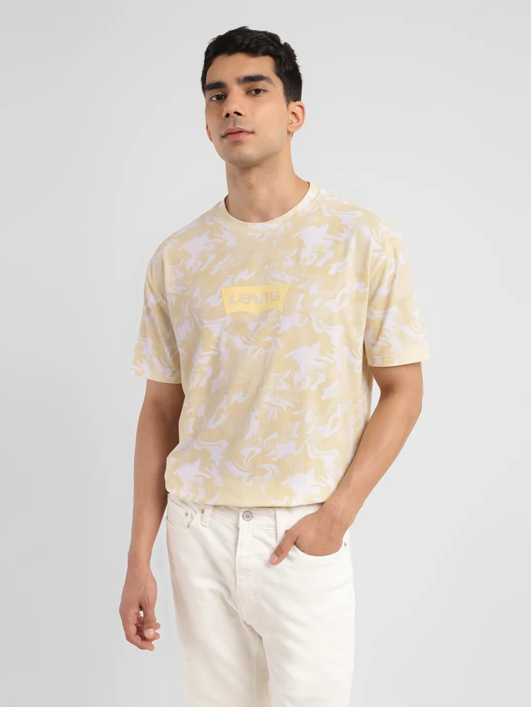 Men's Shirts with CollarsMen's All Over Print Crew Neck T-shirt