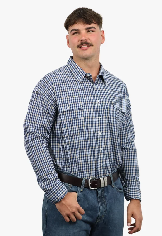Men's Performance Fabric Shirts for All-Day ComfortBisley Mens Long Sleeve Checked Shirt