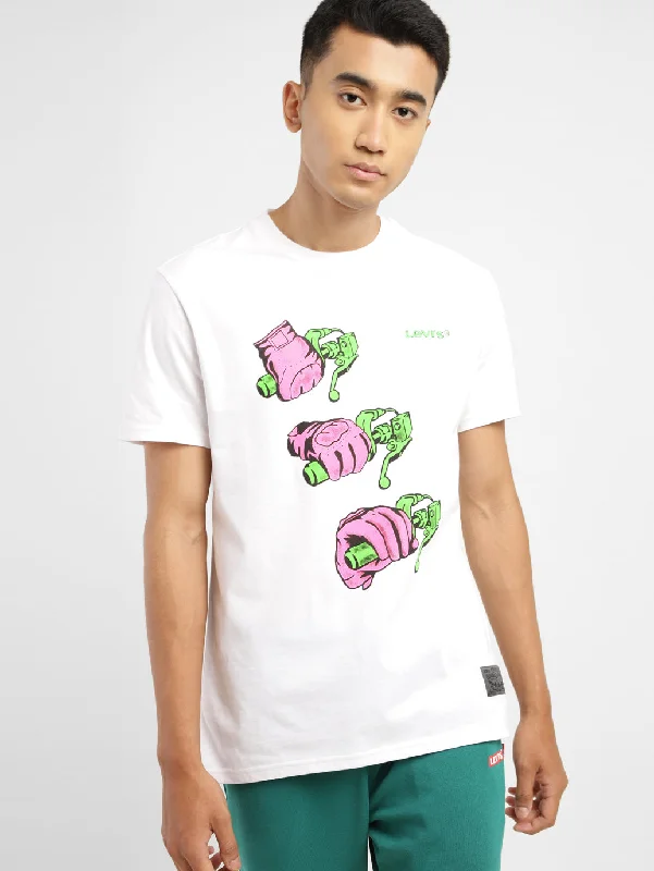 Men's Shirts with French CuffsMen's Graphic Print Crew Neck T-shirt