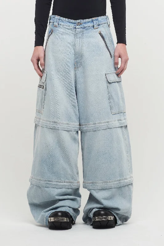 Men's Coats with Velcro ClosuresVetements Transformer Baggy Jeans