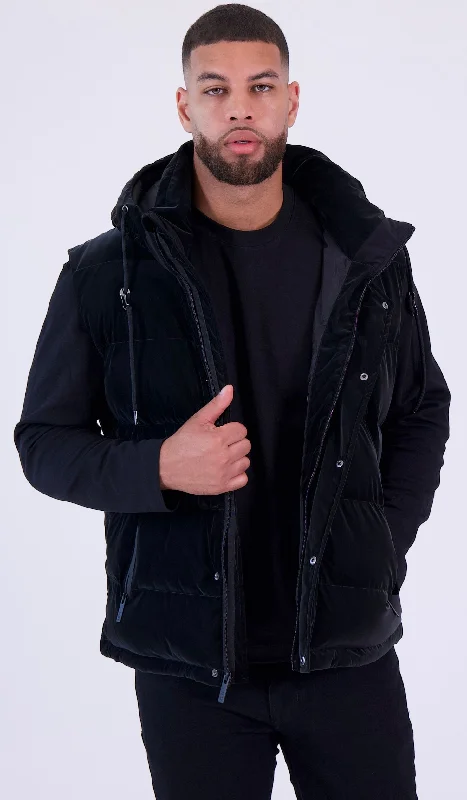 Men's Coats for LayeringPUFFER VEST | Black Soft