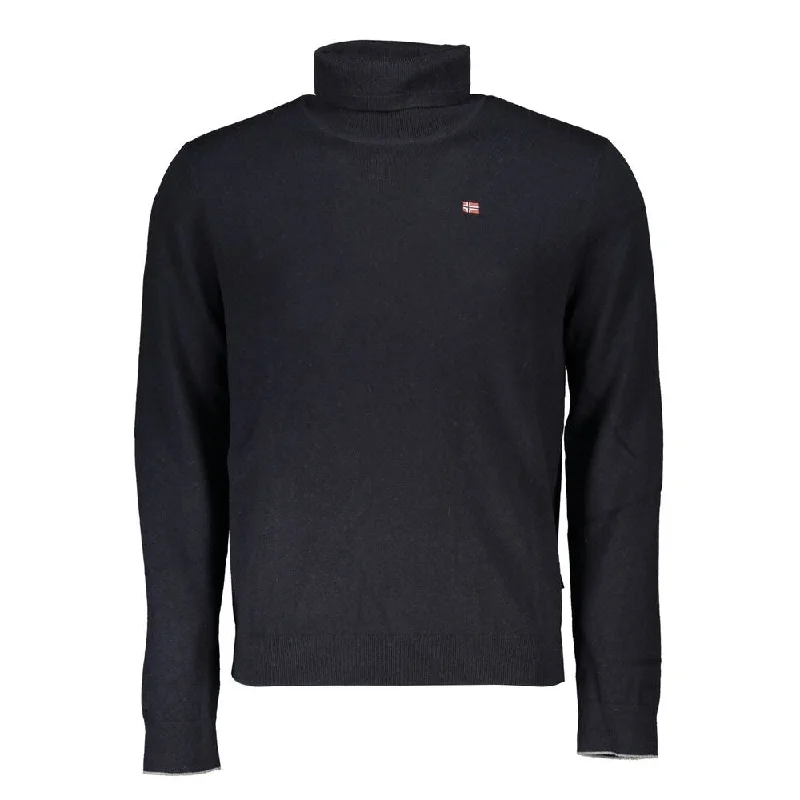 Men's Sweaters in Bright ColorsNapapijri Black Fabric Men Men's Sweater