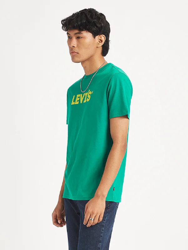 Men's Shirts with Spread CollarsMen's Brand Logo Regular Fit T-Shirt