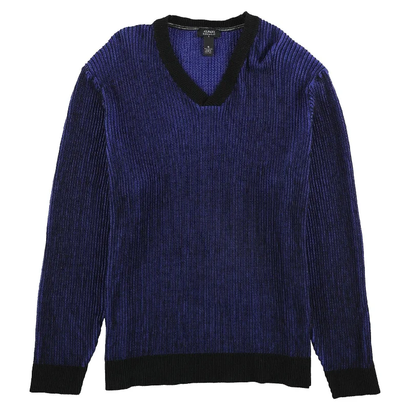Warm Men's Hooded SweatersAlfani Mens Multi-Stitch Knit Pullover Sweater