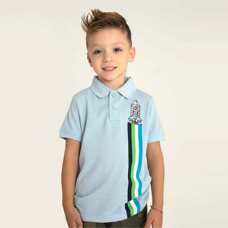 Men's Shirts with Pleated HemlinesRocket Polo T-Shirt