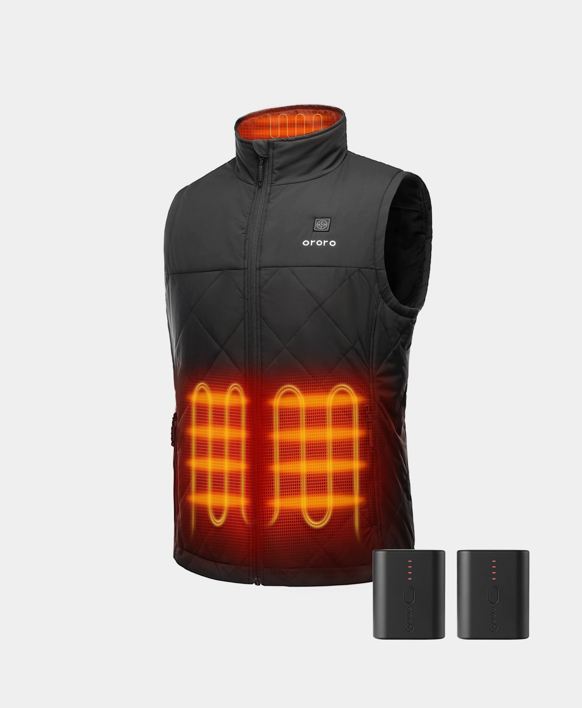 Men's Coats for Snowy WeatherBundle Deal - Men's Heated Quilted Vest  & Extra Mini 5K Battery