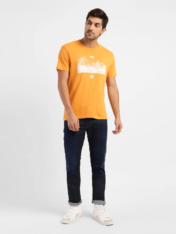 Breathable Men's Mesh TopsMen's Graphic Print Regular Fit T-shirt