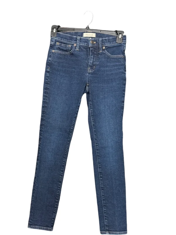 Zip-Fly Men's JeansJeans Designer By Madewell In Blue Denim, Size: 2