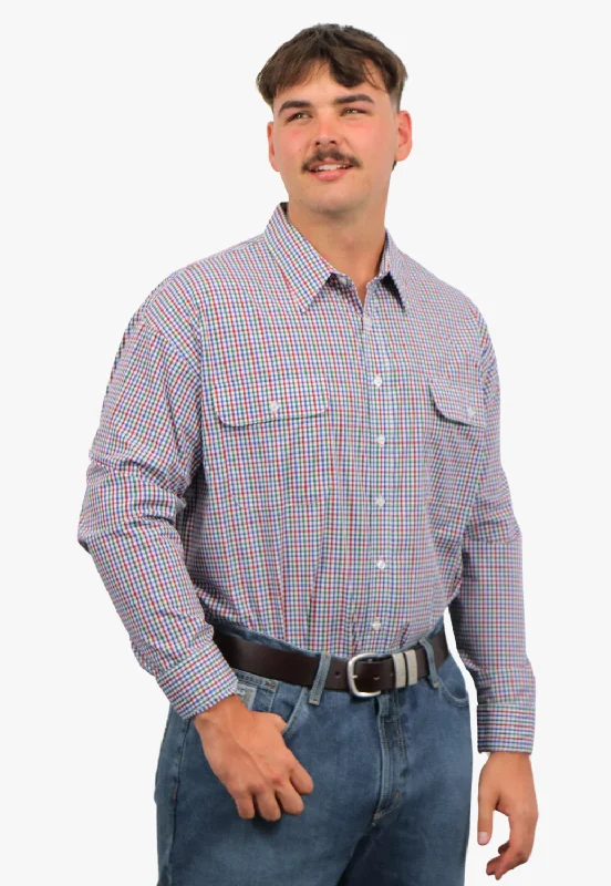 Men's Thermal Shirts for Winter WarmthBisley Mens Long Sleeve Checked Shirt
