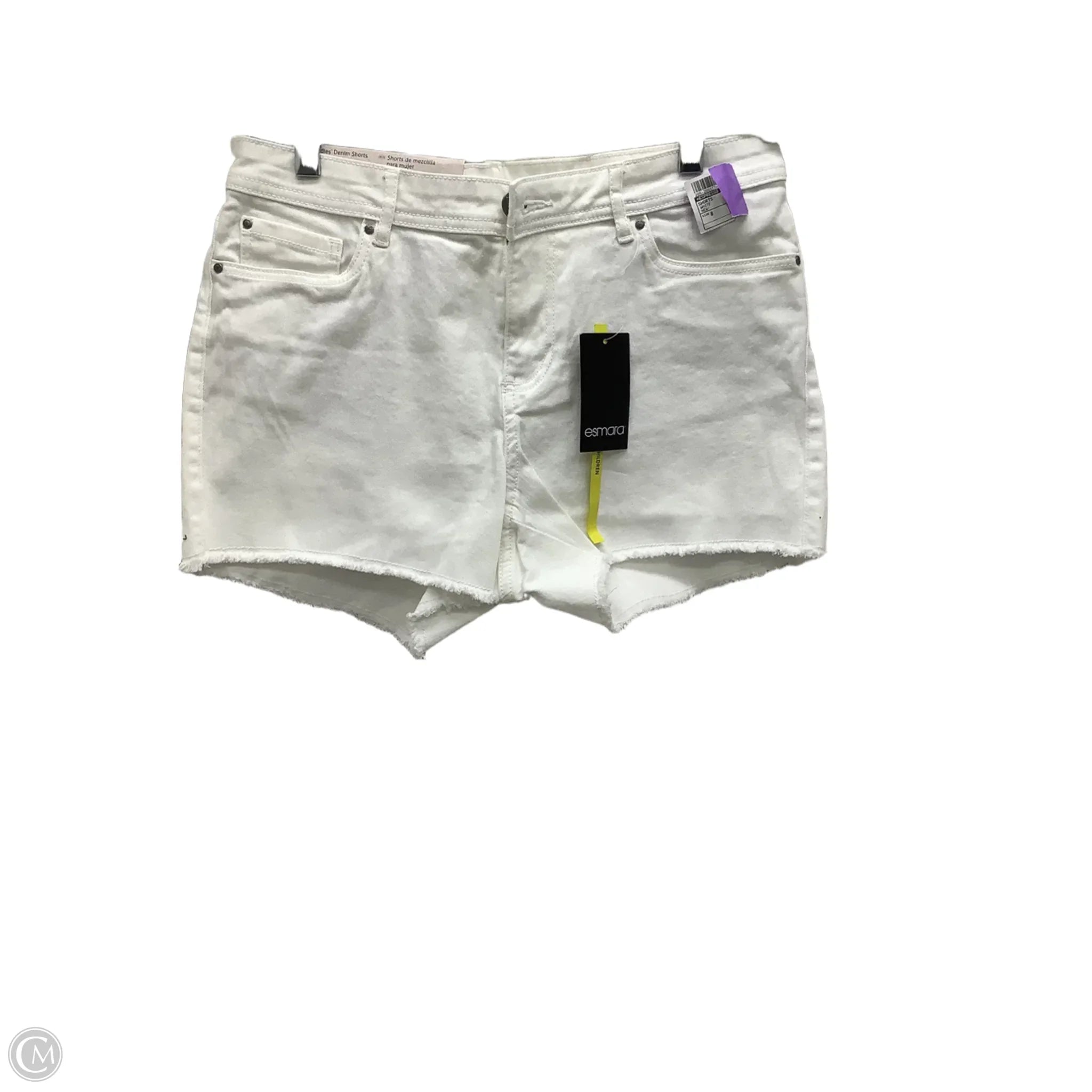 Easy-to-Wear Men's Machine-Washable Casual ShortsShorts By Espresso In White, Size: 8 Easy-to-Wear Men's Machine-Washable Casual ShortsShorts By Espresso In White, Size: 8