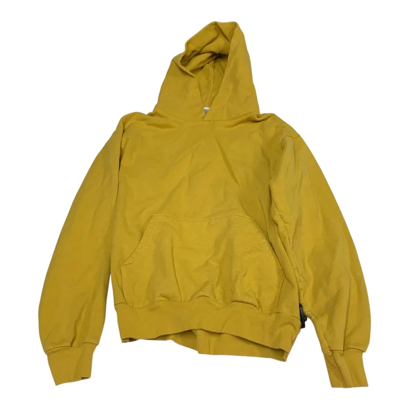High-Quality Men's French Terry HoodiesSweatshirt Hoodie By USA Cotton In Yellow, Size: M High-Quality Men's French Terry HoodiesSweatshirt Hoodie By USA Cotton In Yellow, Size: M