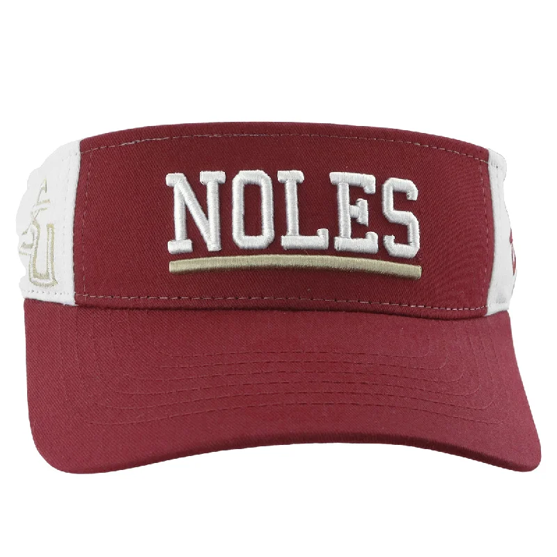 Girls' Straw HatsZephyr Noles Adjustable Visor - Garnet