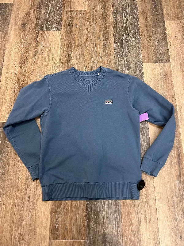 Men's Hoodies with EmbroideryAthletic Sweatshirt Crewneck By Patagonia In Blue, Size: S Men's Hoodies with EmbroideryAthletic Sweatshirt Crewneck By Patagonia In Blue, Size: S