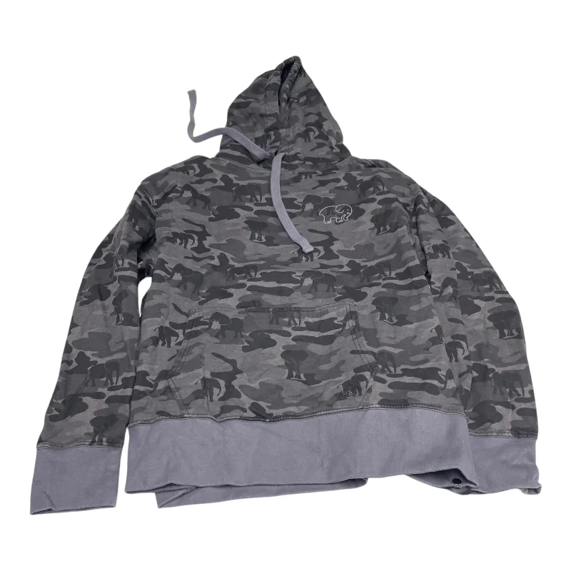 Men's Hoodies with Appliqué DetailsSweatshirt Hoodie By Ivory Ella In Grey, Size: L
