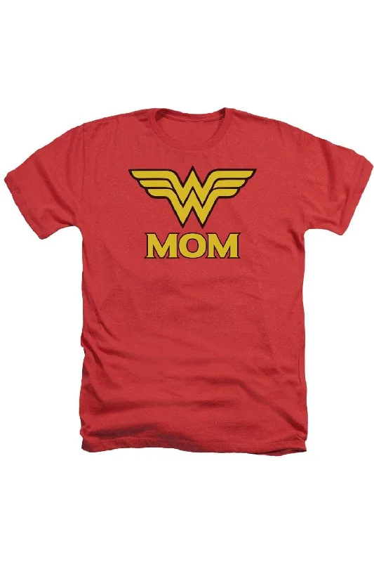 Men's Shirts with Velcro ClosuresDco Wonder Woman Mom Adult Heather Tee / T-Shirt