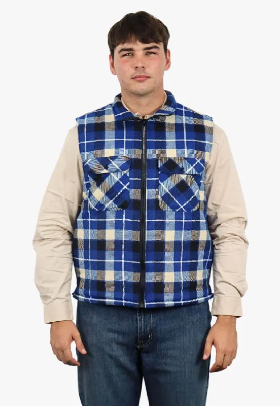Affordable Men's Winter CoatsPilbara Zipper Flannelette Quilted Vest